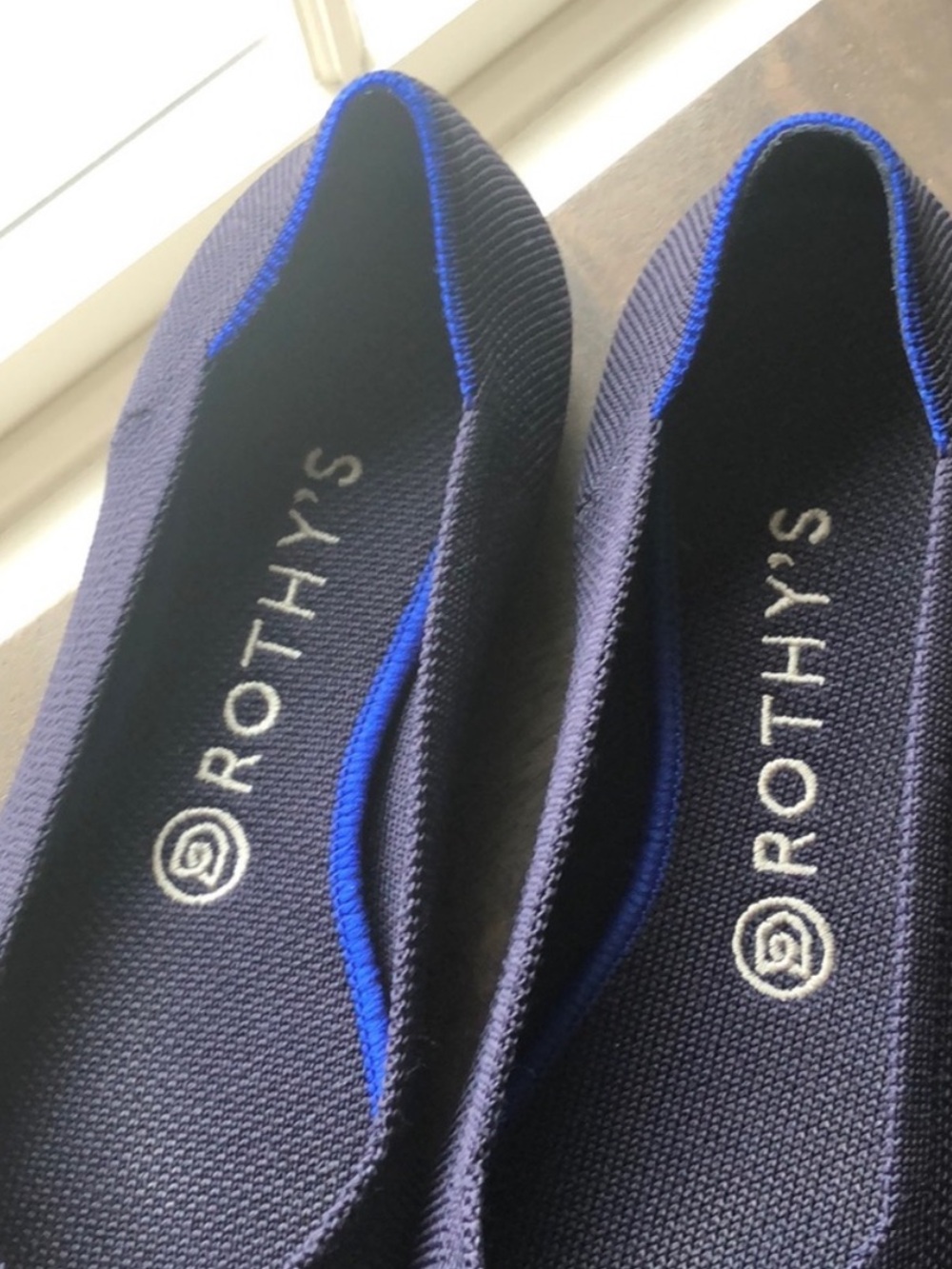 ROTHYS Pointed Navy Blue Shoes sz 8.5